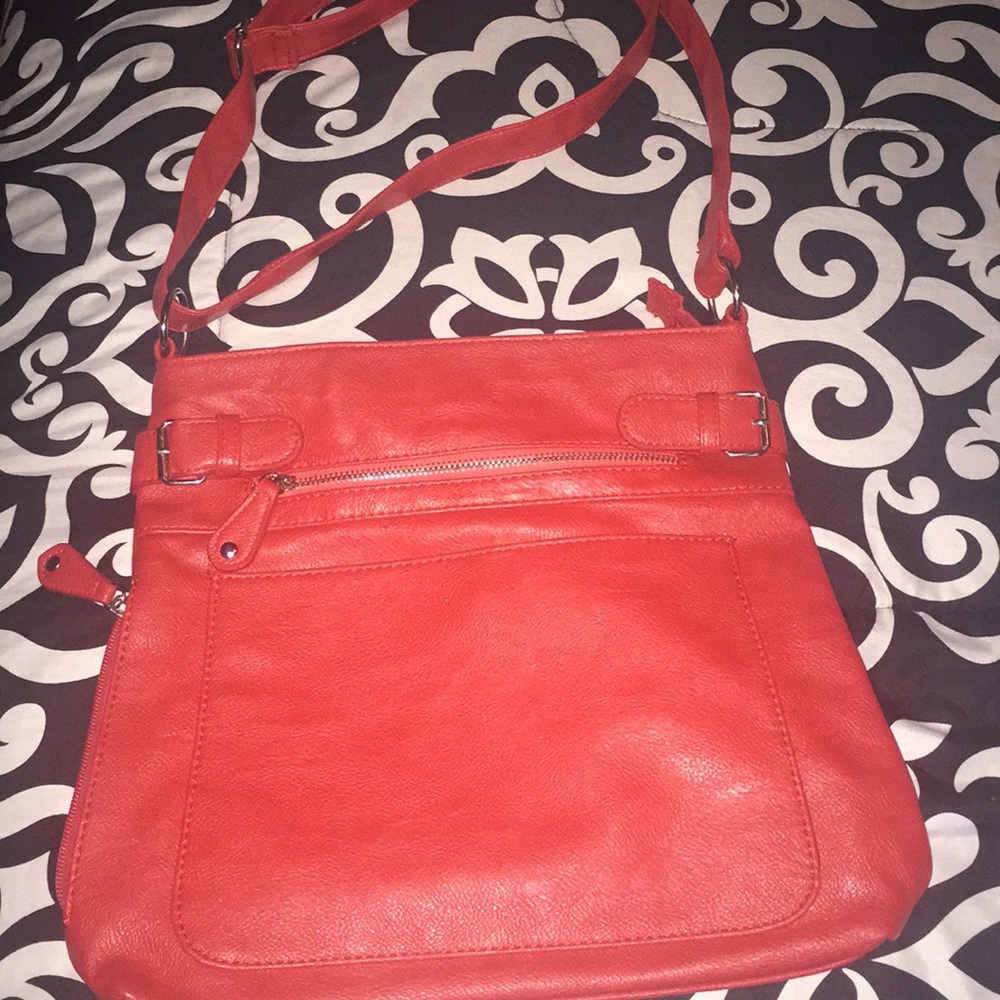 Red crossbody bag!
